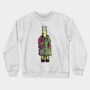 Time travelling raincoat fox Crewneck Sweatshirt